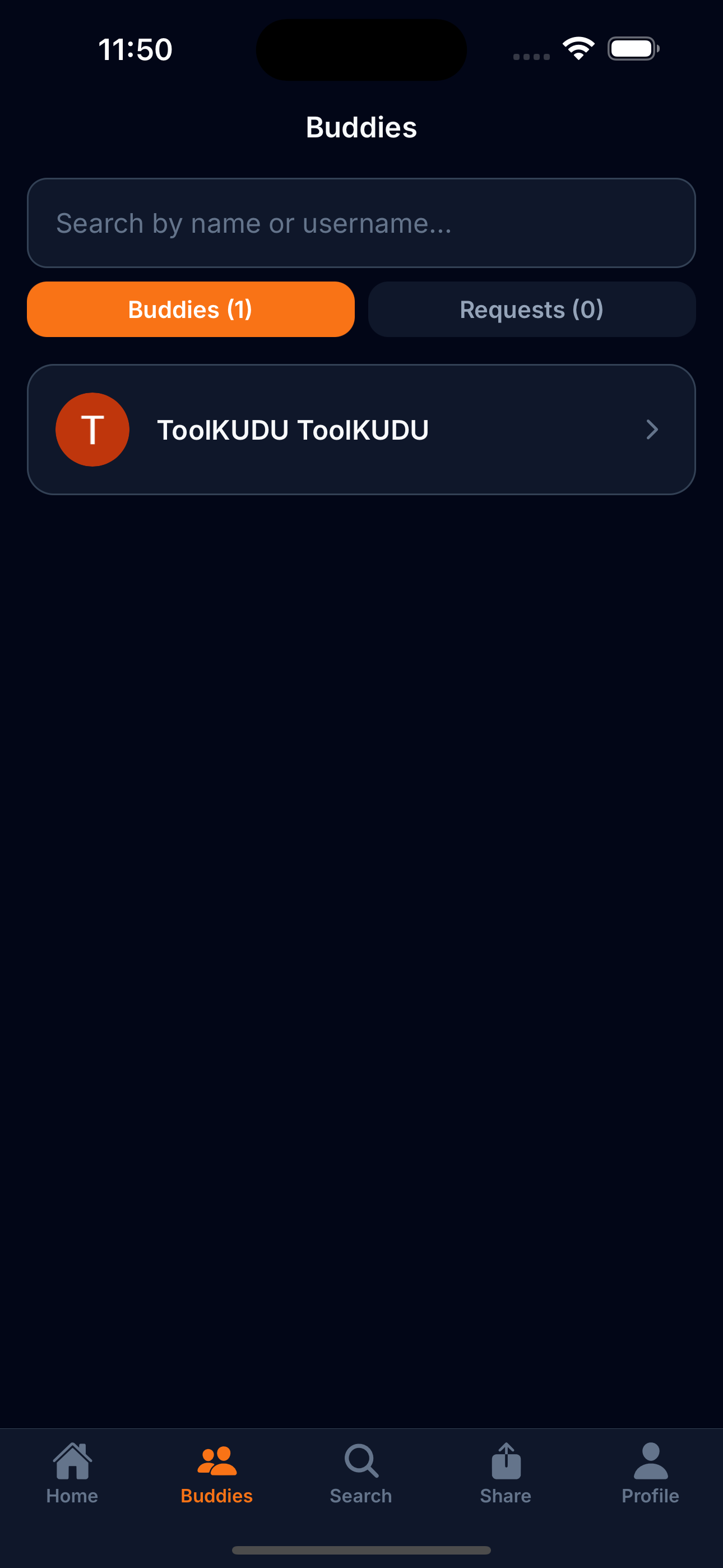 toolKUDU buddies and sharing screen